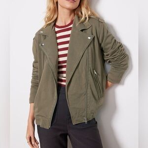 Evereve French Terry Moto Jacket
